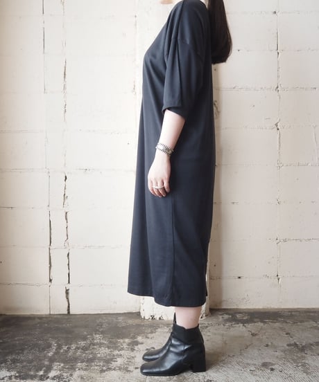 Many Button Cutsewn Dress BK