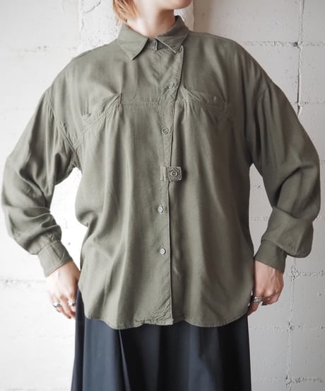 Asymmetric Design Rayon Shirt KA