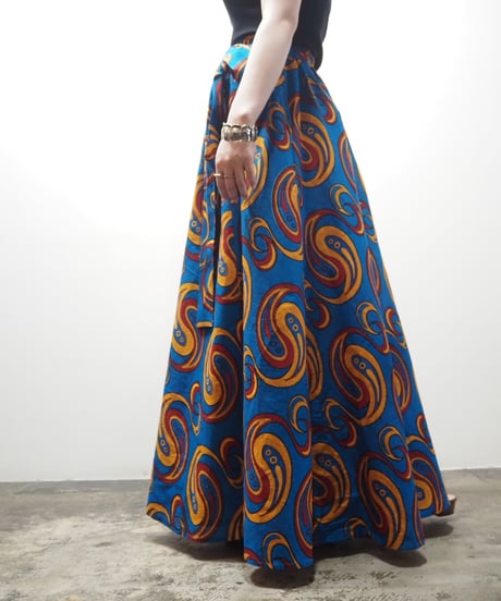 African Batik Volume Skirt BLOR