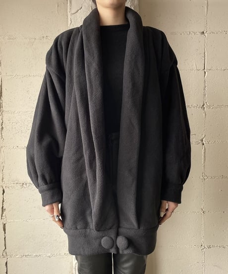 Volume Sleeve Shawl Collar Jacket BK