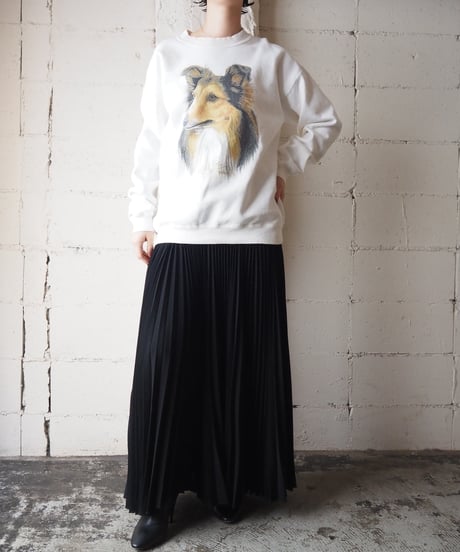 Dog Print Sweat WH