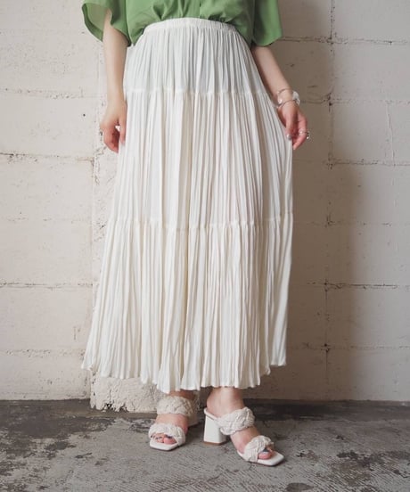 1990's Tiered Easy Skirt WH