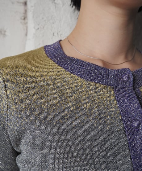 PAULE KA Crew Neck Cardigan PUR YE