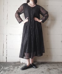 Lace A-line Maxi Dress BK