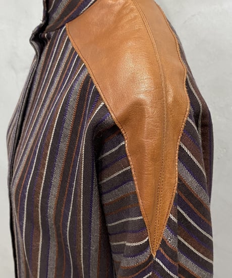 Leather Shoulder Stripe Dress BR