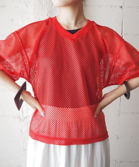V Neck Mesh Tee RE