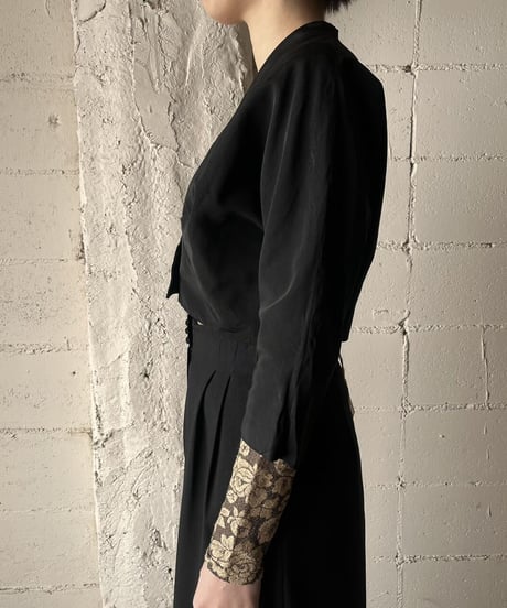 Double Breasted Short Jacket BK