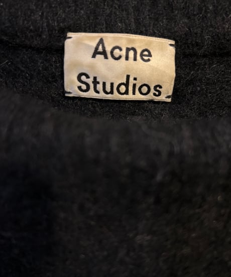 Acne Studios Asymmetric Design Rib Sweater BK