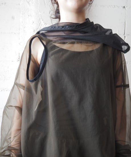 Sheer Hooded Pullover Jacket KA