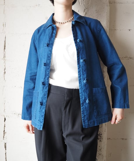 SAG HARBOR Indigo Chinese Shirt Jacket BL