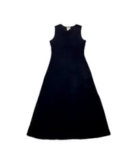 Spandex Mix Sleeveless Long Dress BK