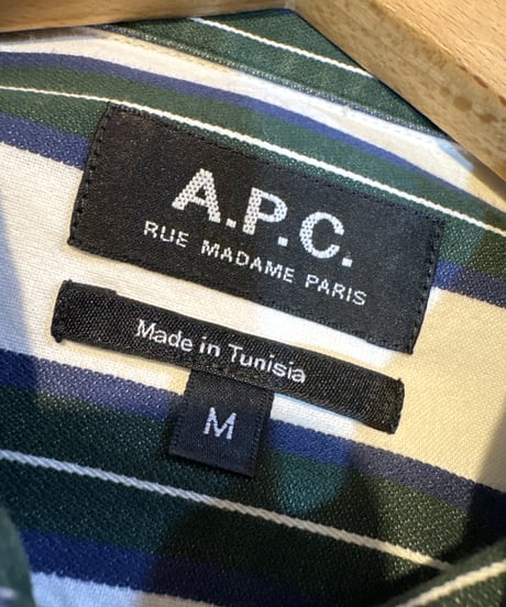 A.P.C. Regular Collar Striped Shirt WHGN