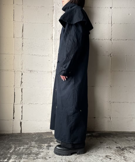 Long Cape Coat BK