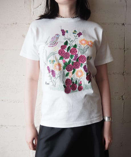 Reno Birds & Flower Tee WH
