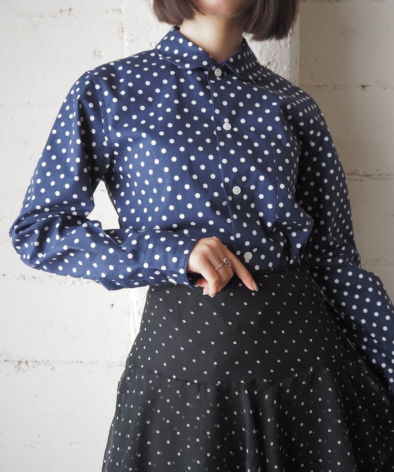 COMME des GARÇONS）「GOOD DESIGN SHOP」丸襟水玉 COMME des GARÇONS）「GOOD DESIGN SHOP」丸襟水玉 - メルカリ