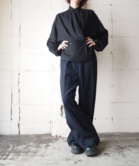 Peplum Design Shirt BK