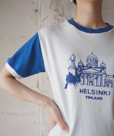 Helsinki Ringer Tee WH BL