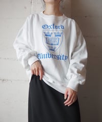Oxford University Logo Sweat WH BL