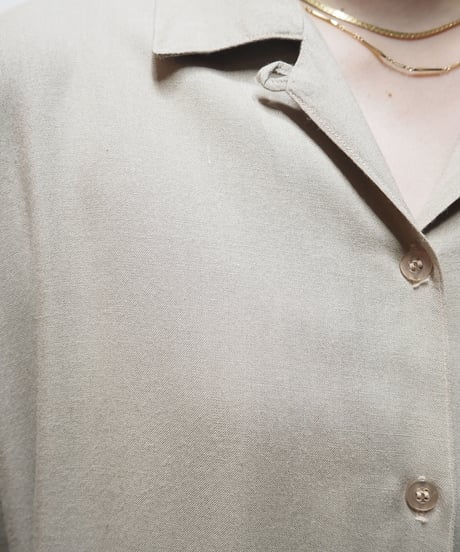 Open Collar Rayon Shirt BE