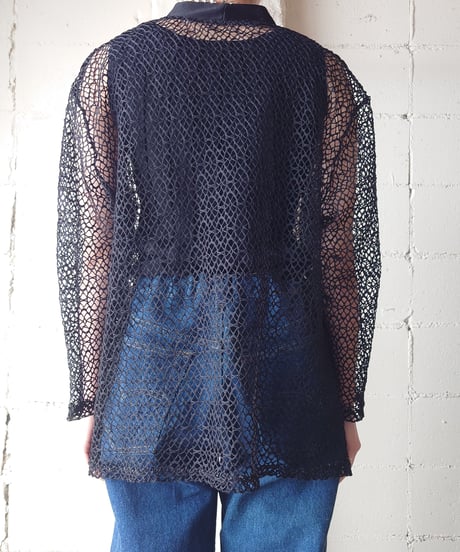 Fish Net Cardigan BK