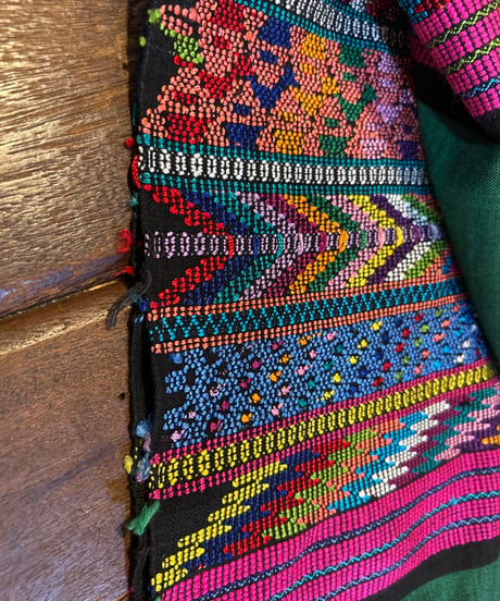 Huipil Embroidery 2way Poncho GN