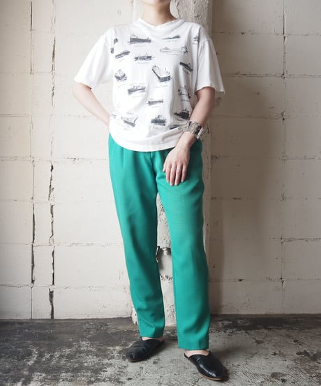 Ships Print Tee WH