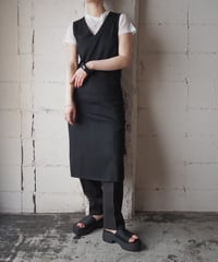 KATE HILL V Neck Sleeveless Knit Dress BK