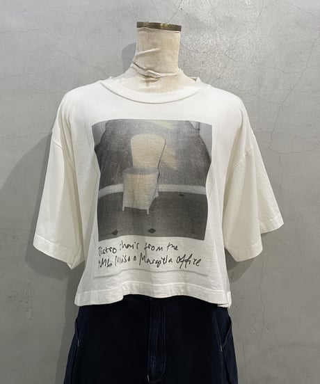 MM6 Maison Margiela Print Cropped Tee WH