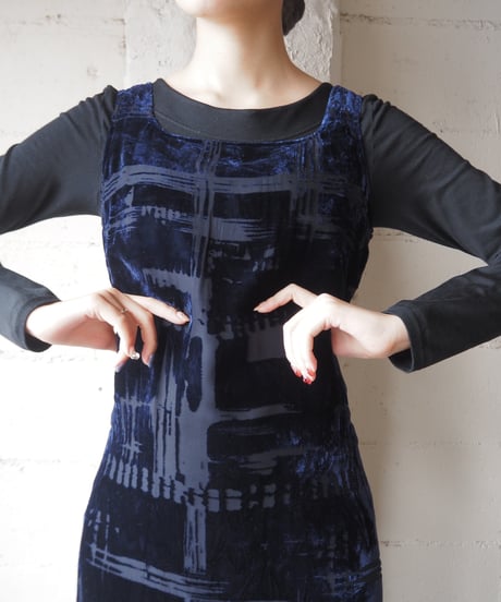 Opal Velour Sleeveless Dress NV