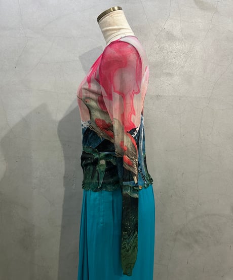 Desigual Sheer Tops PI GN