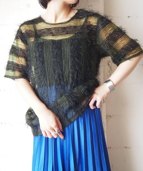 Shaggy × Sheer Stripe Tops