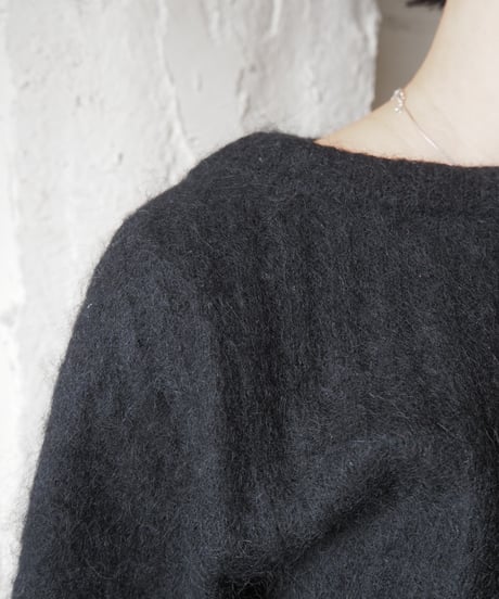 Acne Studios Asymmetric Design Rib Sweater BK