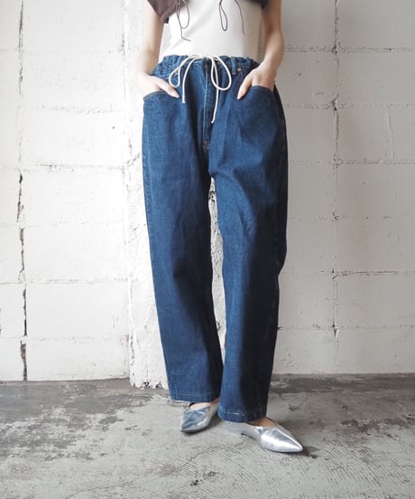 Remake Levi's505 Waist Drawstring Denim NV