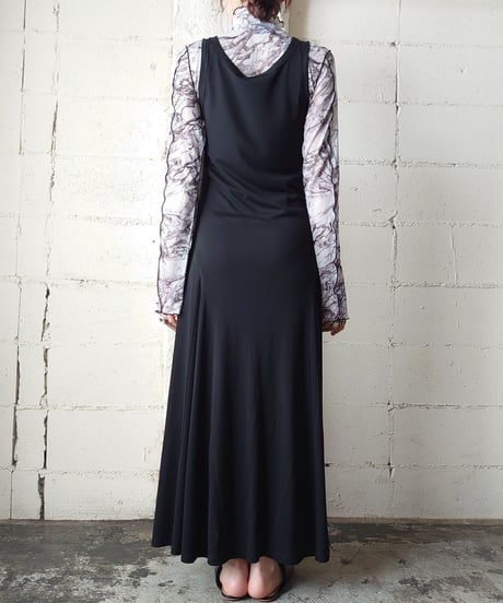 LAUREN Sleeveless Flared Dress BK
