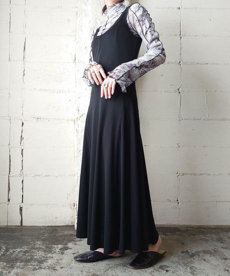 LAUREN Sleeveless Flared Dress BK