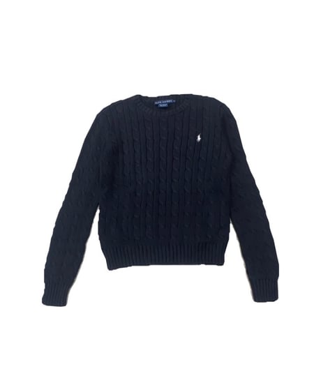 Ralph Lauren Cable Cotton Knit BK