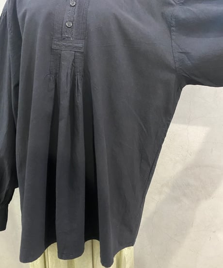 Band Collar Grandpa Shirt BK