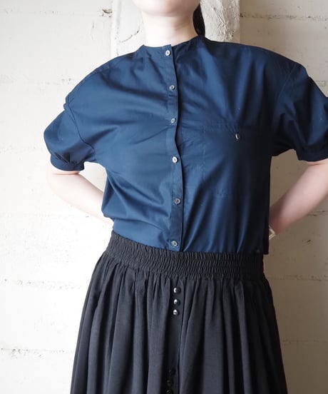 KENZO Removable Collar Puff Sleeve Blouse NV