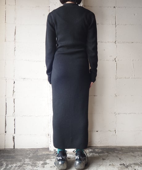 Cross Bosom Knit Dress  BK