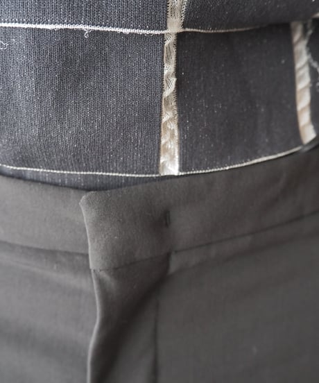 JIL SANDER Center Pressed Slacks Pants BK
