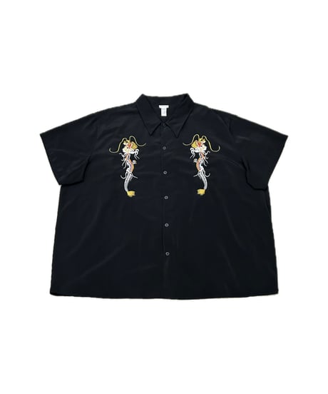 KING SIZE 6XL Dragon Embroidery China Shirt BK