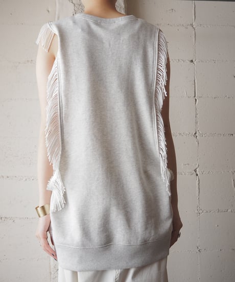 【Orfeo REMAKE】Fringe Sweat Vest GR