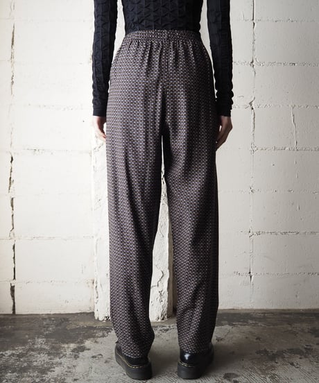 Small Pattern Easy Pants BKBR