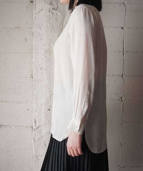 Ralph Lauren Silk Band Collar Shirt IV