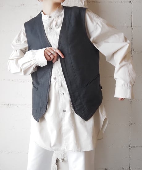 Y's YOHJI YAMAMOTO Zipup Vest BK