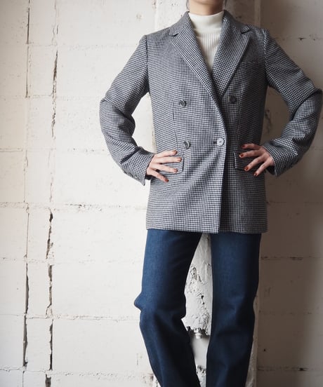 A.P.C. Houndstooth Pattern Jacket BKWH