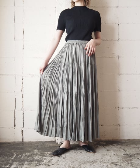 1980's Easy Tiered Long Skirt KA