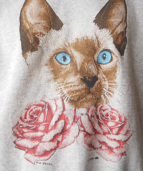 1990's Cat Print Sweat GR