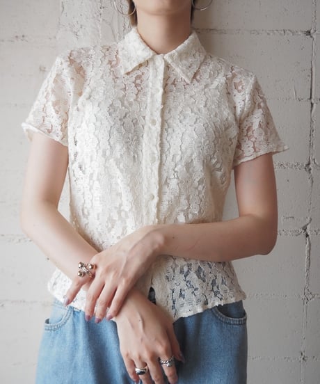 Short Sleeve Lace Shirt IV