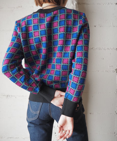 Yves Saint Laurent Block Pattern Knit BLPI